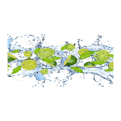 Foto en cristal de alta calidad con impresión uv horizontal Limas y agua