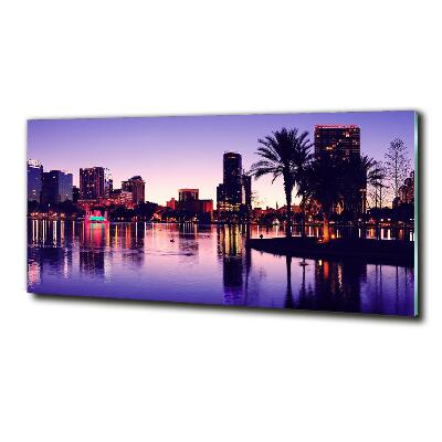 Cuadro decorativo de vidrio para salón horizontal Orlando, Estados Unidos