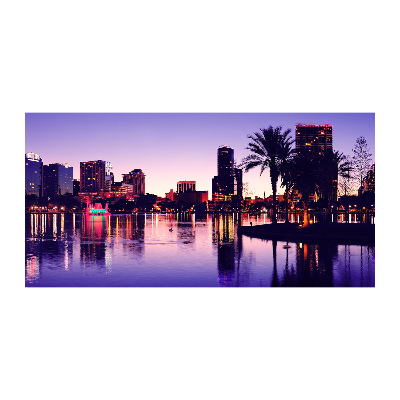 Cuadro decorativo de vidrio para salón horizontal Orlando, Estados Unidos