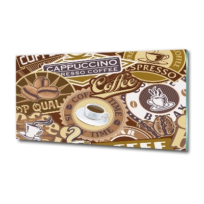 Foto en cristal de alta calidad con impresión uv horizontal Cafetería