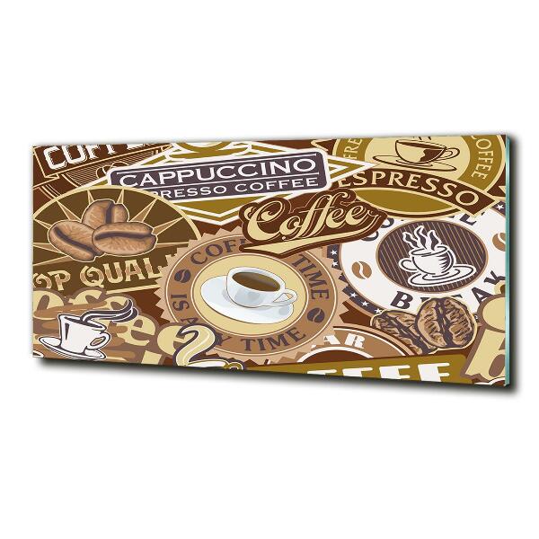 Foto en cristal de alta calidad con impresión uv horizontal Cafetería