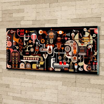 Foto en cristal de alta calidad con impresión uv horizontal Producción de café