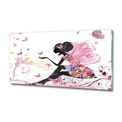 Impresión en cristal con acabado brillante horizontal Hada