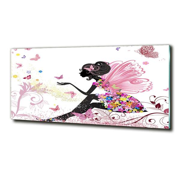 Impresión en cristal con acabado brillante horizontal Hada