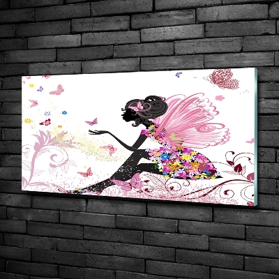 Impresión en cristal con acabado brillante horizontal Hada