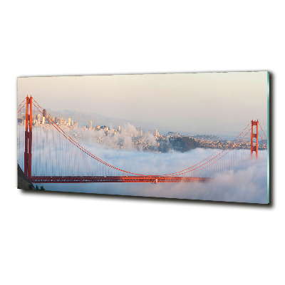 Impresión en cristal con acabado brillante horizontal Puente de San Francisco