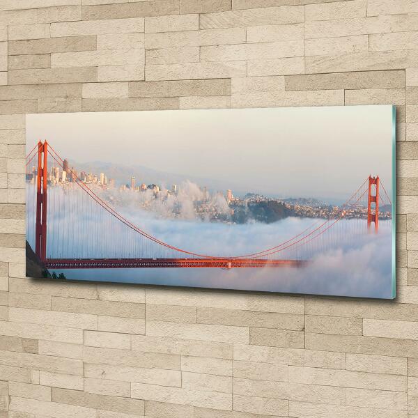 Impresión en cristal con acabado brillante horizontal Puente de San Francisco