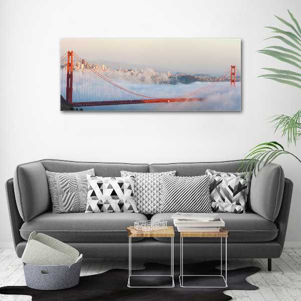 Impresión en cristal con acabado brillante horizontal Puente de San Francisco