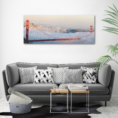 Impresión en cristal con acabado brillante horizontal Puente de San Francisco
