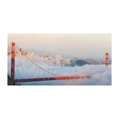 Impresión en cristal con acabado brillante horizontal Puente de San Francisco