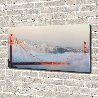 Impresión en cristal con acabado brillante horizontal Puente de San Francisco