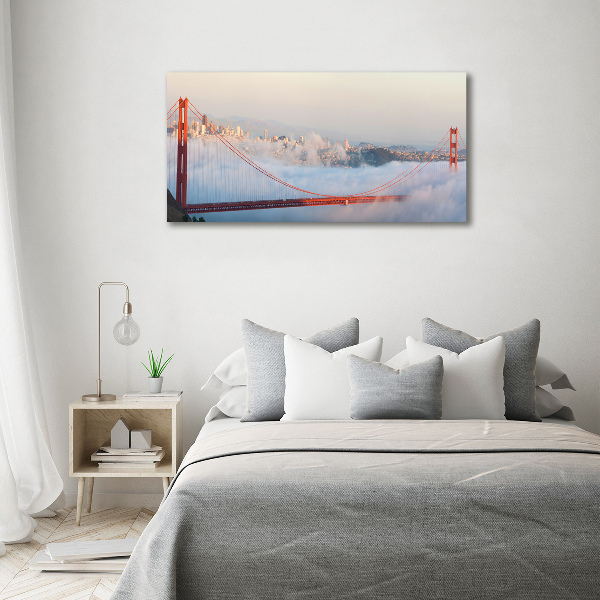 Impresión en cristal con acabado brillante horizontal Puente de San Francisco