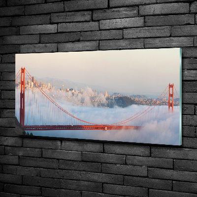 Impresión en cristal con acabado brillante horizontal Puente de San Francisco