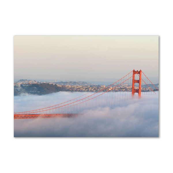 Impresión en cristal con acabado brillante horizontal Puente de San Francisco