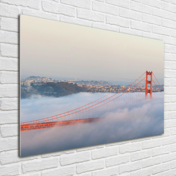 Impresión en cristal con acabado brillante horizontal Puente de San Francisco