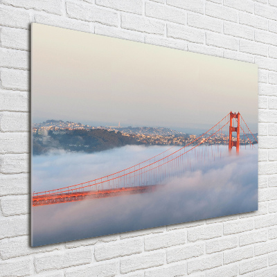 Impresión en cristal con acabado brillante horizontal Puente de San Francisco