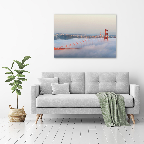 Impresión en cristal con acabado brillante horizontal Puente de San Francisco