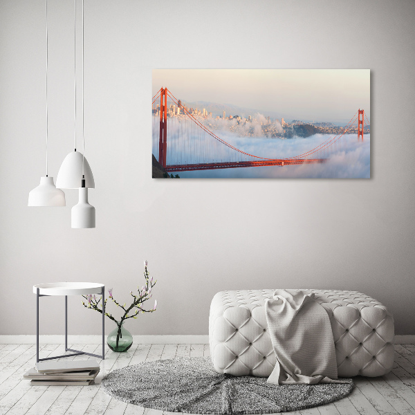 Impresión en cristal con acabado brillante horizontal Puente de San Francisco