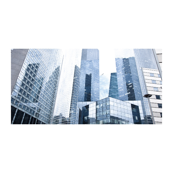Foto en cristal de alta calidad con impresión uv horizontal Rascacielos