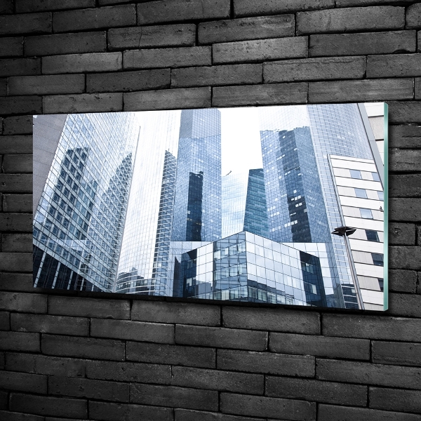 Foto en cristal de alta calidad con impresión uv horizontal Rascacielos