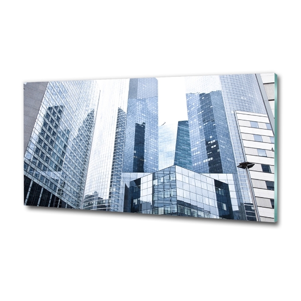 Foto en cristal de alta calidad con impresión uv horizontal Rascacielos