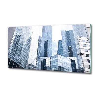 Foto en cristal de alta calidad con impresión uv horizontal Rascacielos
