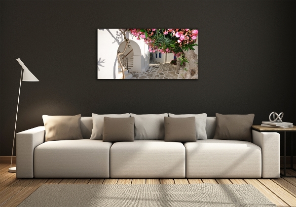 Cuadro de cristal templado moderno horizontal Calles con encanto