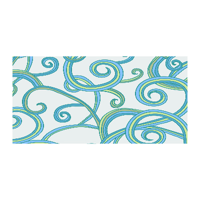 Cuadro de cristal templado moderno horizontal Espirales abstractas