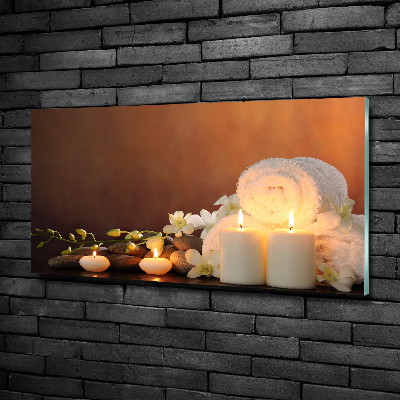 Cuadro decorativo de vidrio para salón horizontal Regeneración biológica