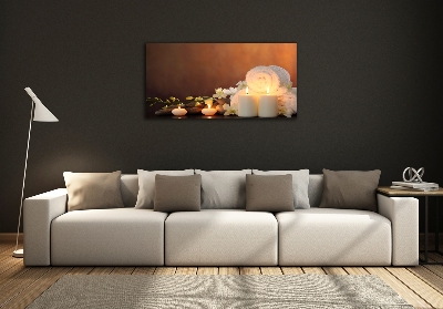 Cuadro decorativo de vidrio para salón horizontal Regeneración biológica