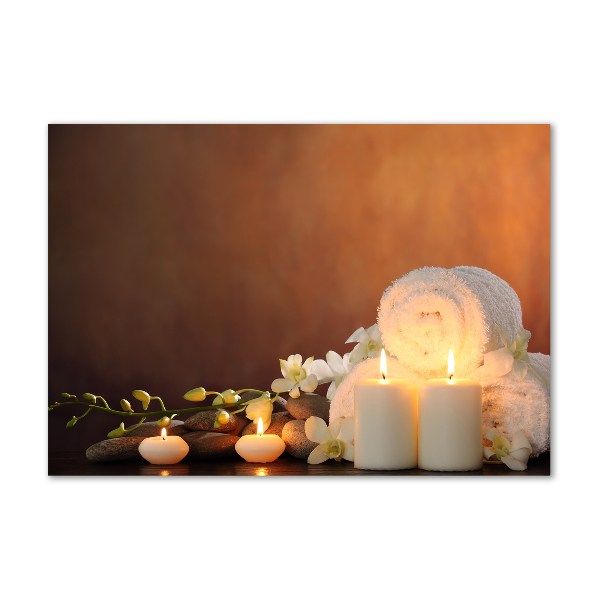 Cuadro decorativo de vidrio para salón horizontal Regeneración biológica