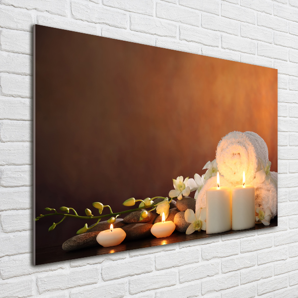 Cuadro decorativo de vidrio para salón horizontal Regeneración biológica