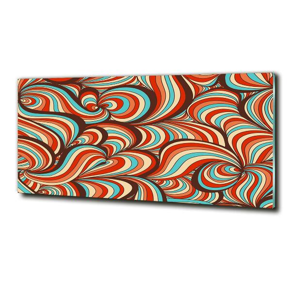 Impresión en cristal con acabado brillante horizontal Patrón de remolino