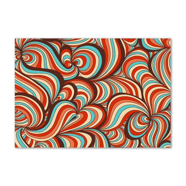 Impresión en cristal con acabado brillante horizontal Patrón de remolino