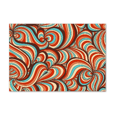 Impresión en cristal con acabado brillante horizontal Patrón de remolino