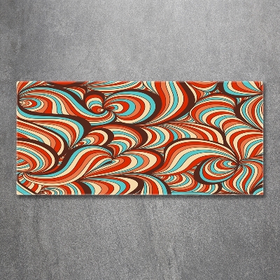 Impresión en cristal con acabado brillante horizontal Patrón de remolino