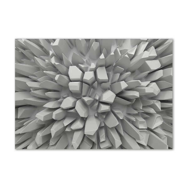 Impresión en cristal con acabado brillante horizontal Abstracción 3D