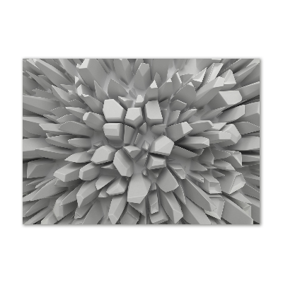 Impresión en cristal con acabado brillante horizontal Abstracción 3D