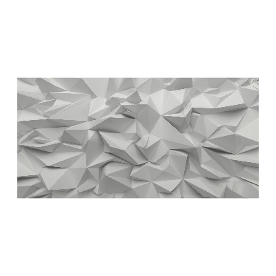 Cuadro decorativo de vidrio para salón horizontal Abstracción 3D