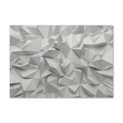 Cuadro decorativo de vidrio para salón horizontal Abstracción 3D