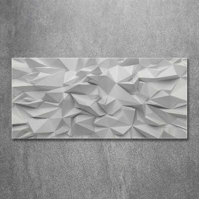 Cuadro decorativo de vidrio para salón horizontal Abstracción 3D