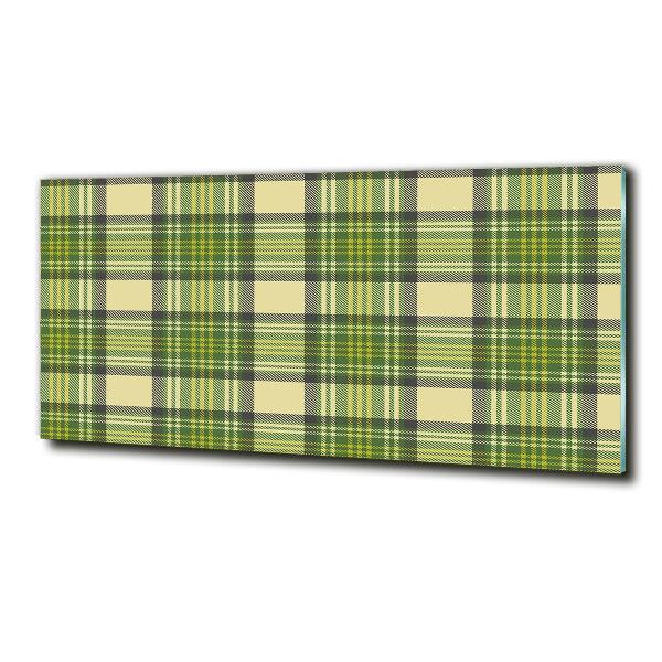 Cuadro decorativo de vidrio para salón horizontal Cuadros verdes