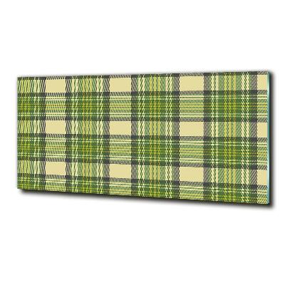 Cuadro decorativo de vidrio para salón horizontal Cuadros verdes