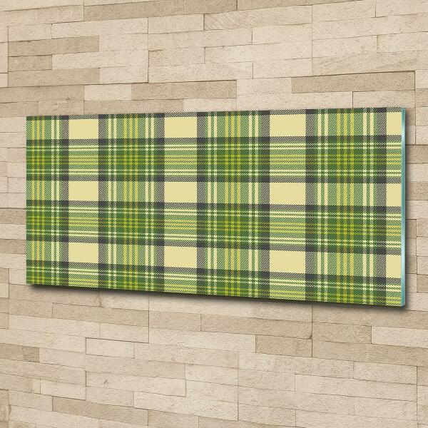 Cuadro decorativo de vidrio para salón horizontal Cuadros verdes