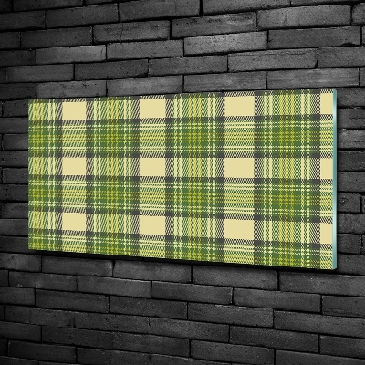 Cuadro decorativo de vidrio para salón horizontal Cuadros verdes