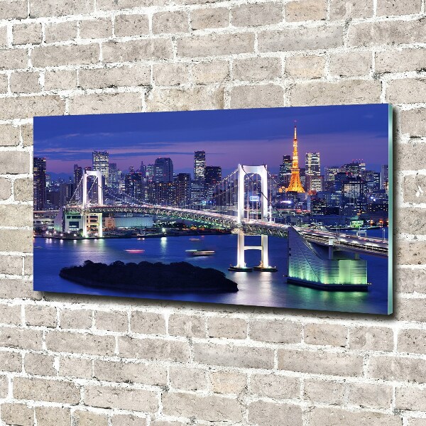 Impresión en cristal con acabado brillante horizontal Puente de Tokio