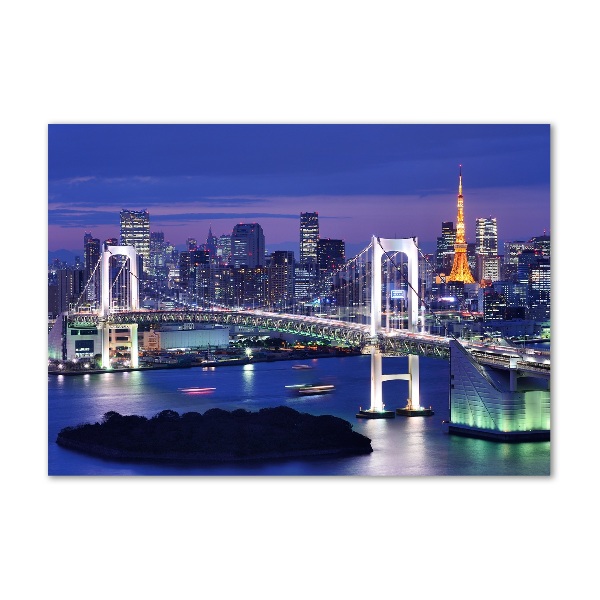 Impresión en cristal con acabado brillante horizontal Puente de Tokio