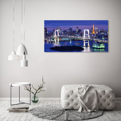 Impresión en cristal con acabado brillante horizontal Puente de Tokio