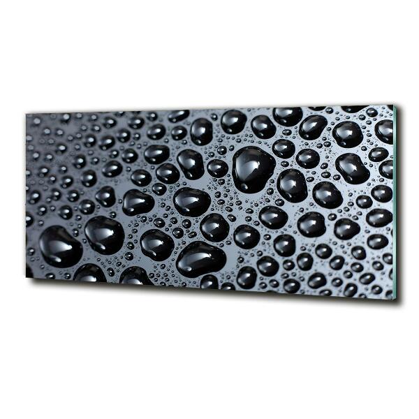 Foto en cristal de alta calidad con impresión uv horizontal Gotas de agua