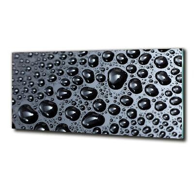 Foto en cristal de alta calidad con impresión uv horizontal Gotas de agua